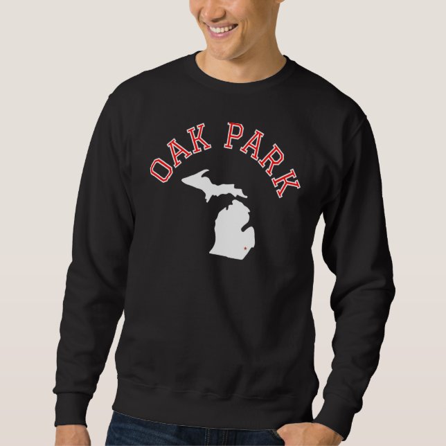 Sweatshirt Carte blanche Oak Park Michigan (Devant)