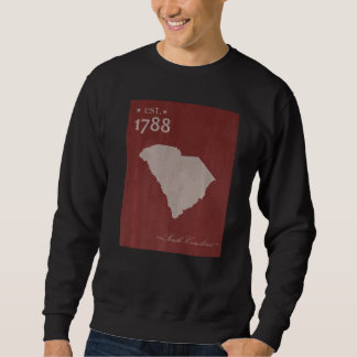 Sweatshirt Carte de Caroline du Sud SC Grunge Vintage Graphiq