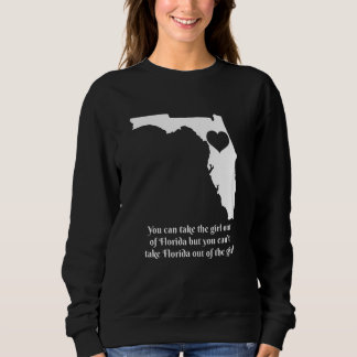 Sweatshirt Carte de la Floride Femme Fierté de coeur Filles m