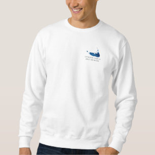 Sweatshirt Carte de l'aquarelle Nantucket Réunion familiale