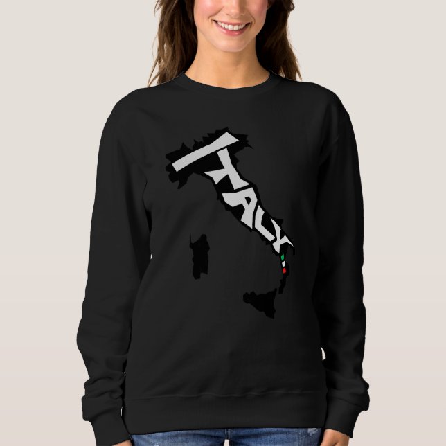 Sweatshirt Carte de l'Italie (Devant)