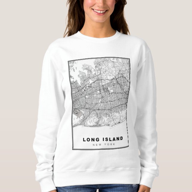 Sweatshirt Carte de Long Island (Devant)