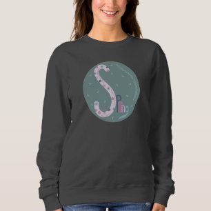 Sweatshirt carte de ressort vert