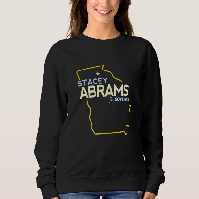 Sweatshirt Carte de Stacey Abrams pour la course au poste de  (Devant)