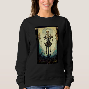 Sweatshirt Carte de Tarot Halloween Vêtements Occultes Gothiq