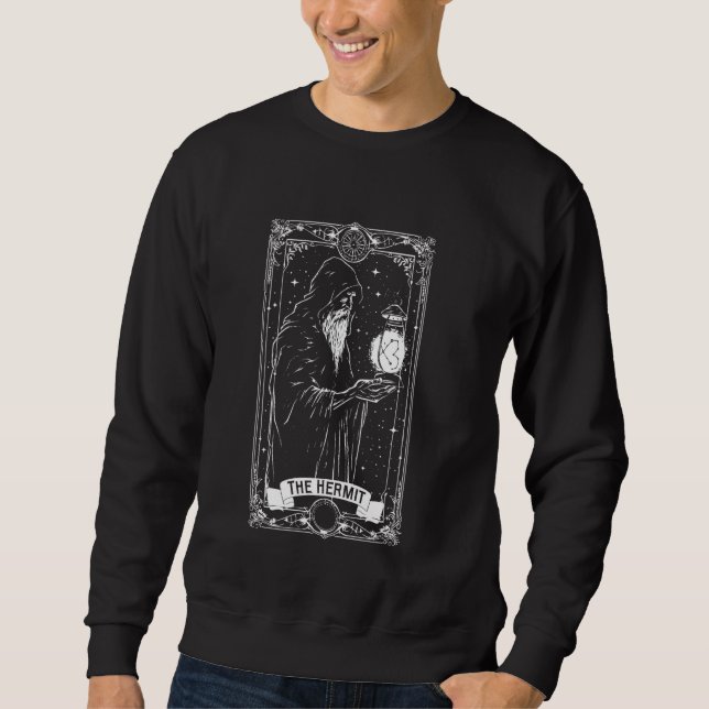 Sweatshirt Carte de Tarot Mystique Hermite Major Arcana Witch (Devant)