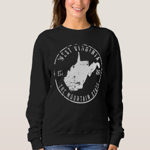 Sweatshirt Carte de Virginie occidentale