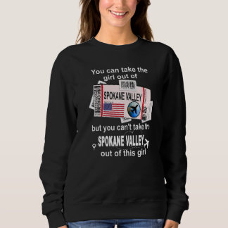 Sweatshirt Carte d'embarquement de Spokane Valley Fille de S
