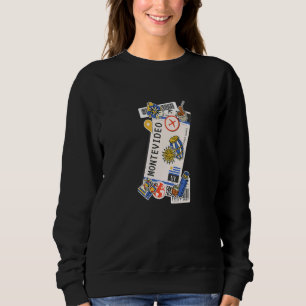 Sweatshirt Carte d'embarquement pour Montevideo Uruguay Bille