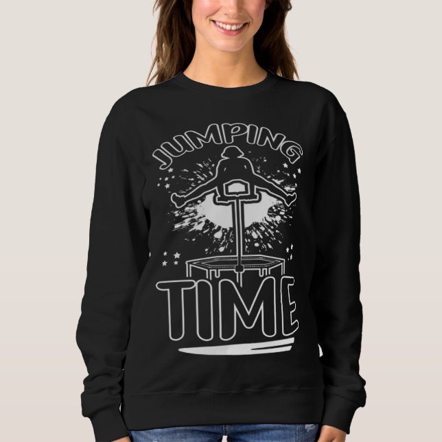 Sweatshirt Carte d'endurance cardio trampoline Temps de saut  (Devant)