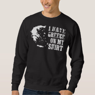 Sweatshirt Carte du drapeau de la Grèce Hommes