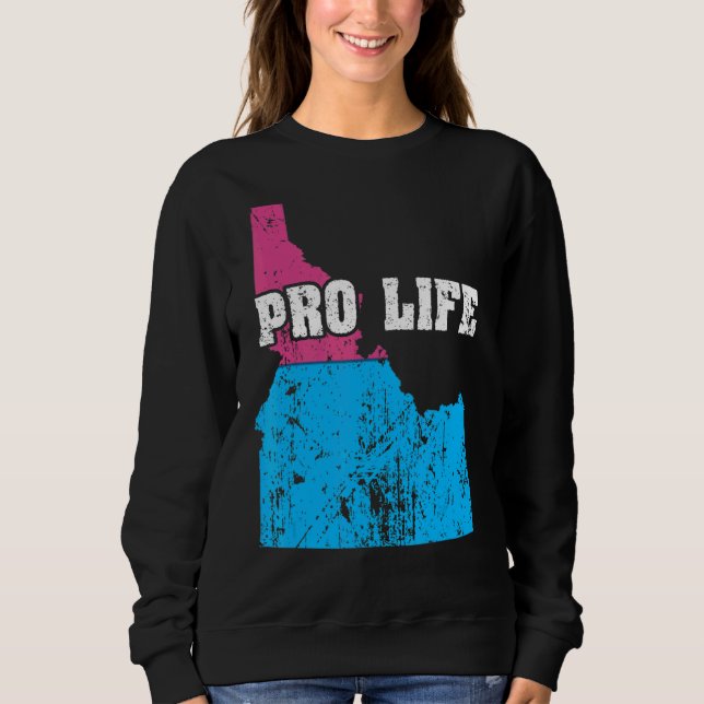 Sweatshirt Carte du territoire Nous État Idaho Abortion Drape (Devant)