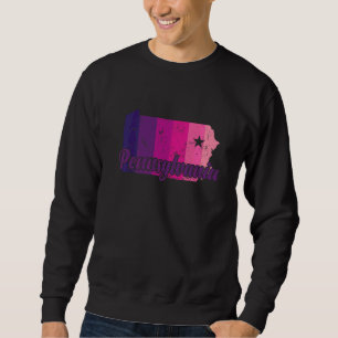 Sweatshirt Carte hiérarchique de l'État de Pennsylvanie