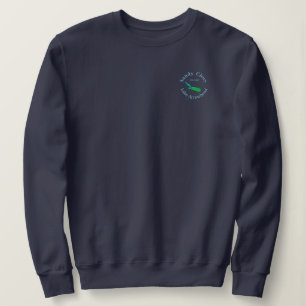 Sweatshirt Carte personnalisée du lac Arrowhead date établie