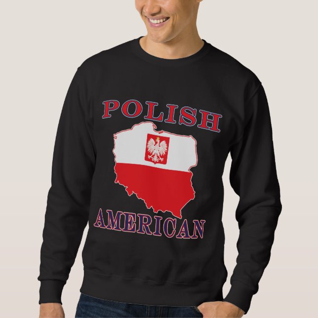 Sweatshirt Carte polonaise américaine (Devant)