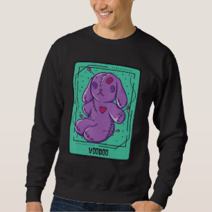 Sweatshirt Carte Tarot Bunny Voodoo Cartes Mystiques Occulte