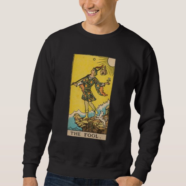 Sweatshirt Carte Tarot Classique L'idiot (Devant)