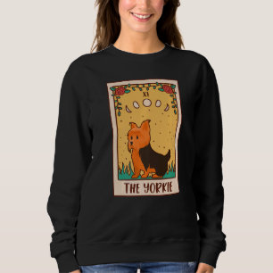 Sweatshirt Carte Tarot Occult Magie Occultisme Chien Yorkie
