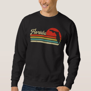 Sweatshirt Carte vintage Florida State Classic Carte Retro Fl