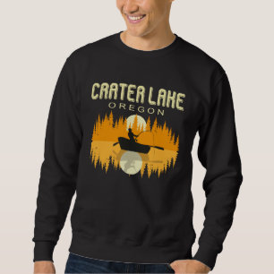 Sweatshirt Carter Lake Oregon USA Vie et pêche Rétro 80s