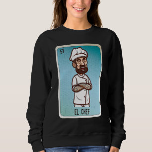Sweatshirt Cartes de bingo de loterie de l'argot mexicain El