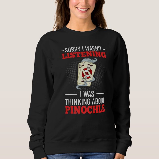 Sweatshirt Cartes de jeu Pinochle Points de pont double 1 (Devant)