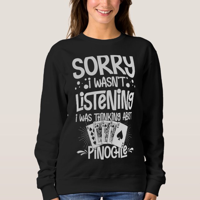 Sweatshirt Cartes de règles de jeu Pinochle Points de pont do (Devant)
