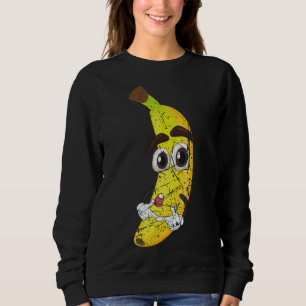 Sweatshirt Cartoon Banana Fruit Amateur Alimentation saine Vé