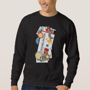 Sweatshirt Casablanca Air Ticket Boarding Pass Bâche Morroco