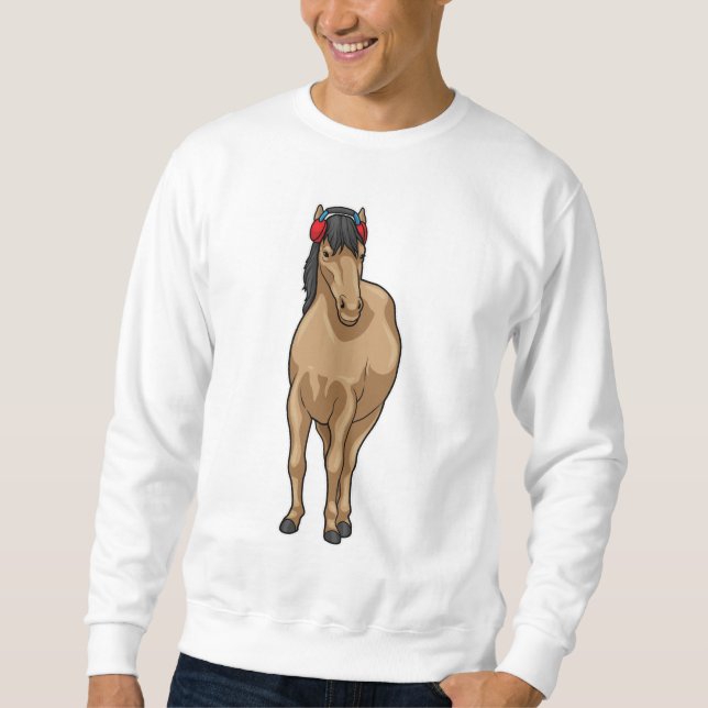Sweatshirt Casque audio Horse Music (Devant)