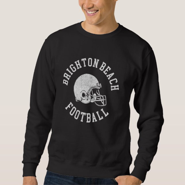 Sweatshirt Casque de football de Brighton Beach Throwback (Devant)