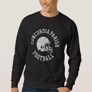Sweatshirt Casque de football de la paroisse de Concordia Thr