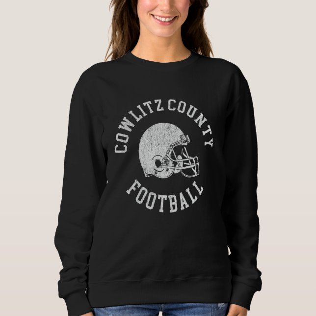 Sweatshirt Casque de football du comté de Cowlitz (Devant)