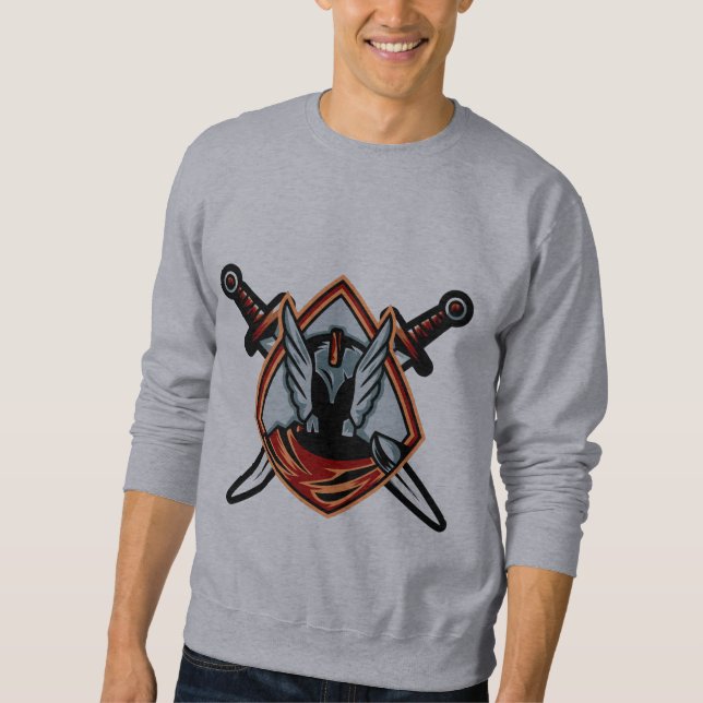 Sweatshirt Casque de Guerrier (Devant)