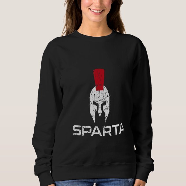 Sweatshirt Casque de guerrier King Of Sparta Gladiator Grèce  (Devant)
