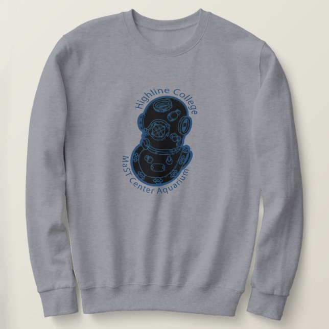Sweatshirt Casque Marque V Logo (Noir) (Design devant)