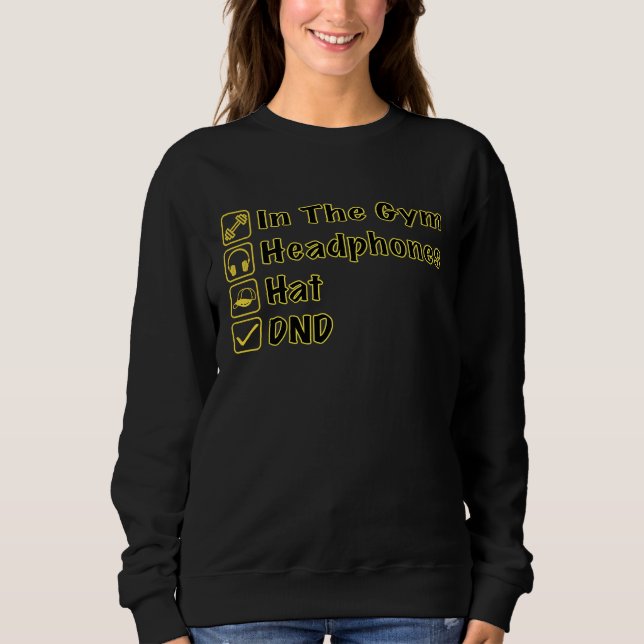 Sweatshirt Casque Ne Pas Déranger Sur Couverture De Pompe De  (Devant)