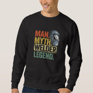 Sweatshirt Casque Papa Travailleur Métallurgiste Légende Soud