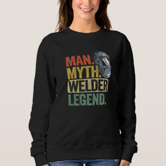Sweatshirt Casque Papa Travailleur Métallurgiste Légende Soud