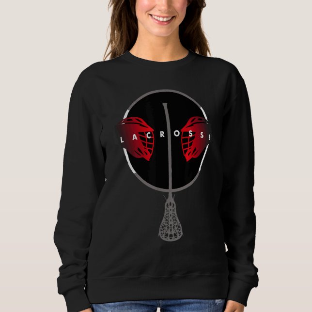 Sweatshirt Casques de crosse Bâtons Lacrosse Lacrosse Lecteur (Devant)