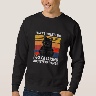 Sweatshirt Casquette Chat Est Ce Que Je Fais Je Fais Kayak Et