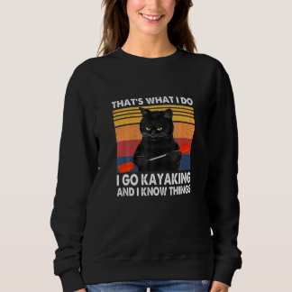 Sweatshirt Casquette Chat Est Ce Que Je Fais Je Fais Kayak Et