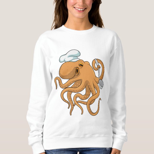 Sweatshirt Casquette chef Octopus Cook (Devant)