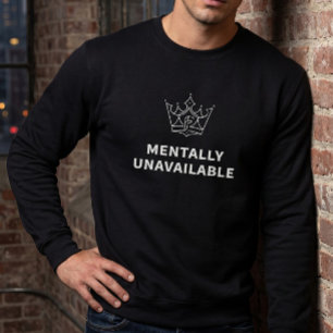 Sweatshirt Casquette de Baseball Mentalement Indisponible Noi