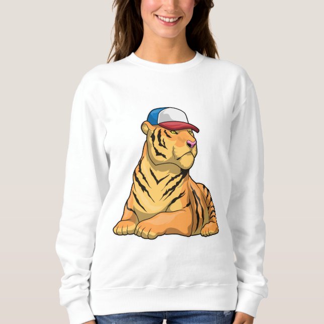 Sweatshirt Casquette de tigre (Devant)
