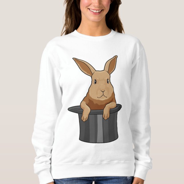Sweatshirt Casquette magicien lapin (Devant)