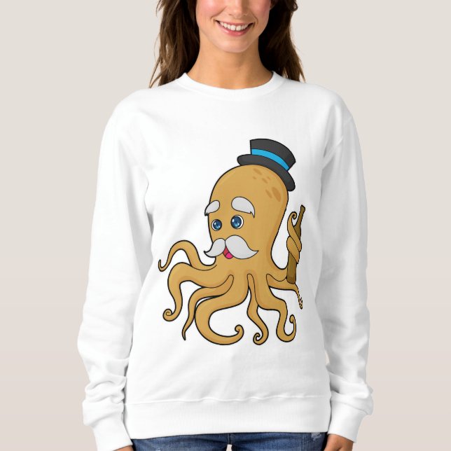 Sweatshirt Casquette Octopus Gentleman (Devant)