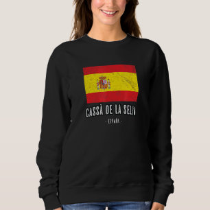Sweatshirt Cass De La Selva Espagne Es Drapeau Ville - Bander