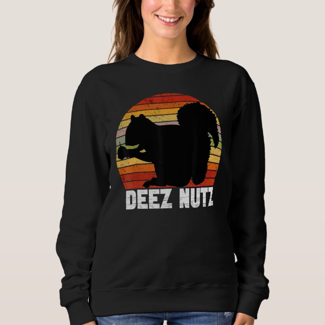 Sweatshirt Casse-Noisette Deez Nuts Noël Pyjama Drôle Laid X (Devant)