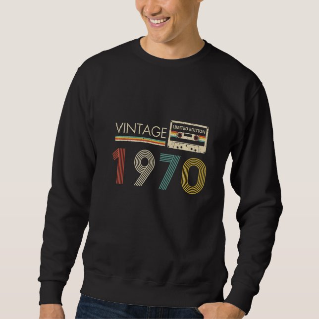 Sweatshirt Cassette vintage 1970 (Devant)